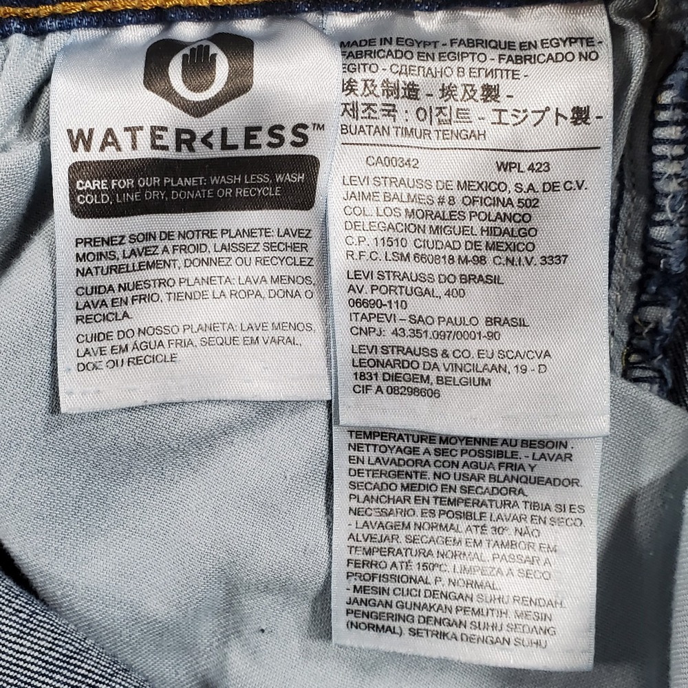 Levi's 505 Regular Fit Jeans Mens‎ 29x30 Blue Medium Wash Straight Leg - Picture 10 of 10